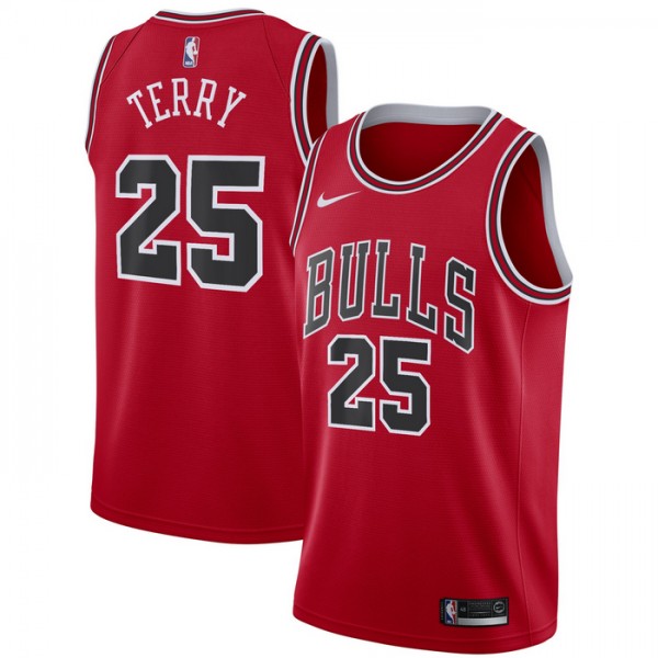 Chicago Bulls Trikot Dalen Terry 25 Nike 2022-23 Icon Edition Rot Swingman - Herren